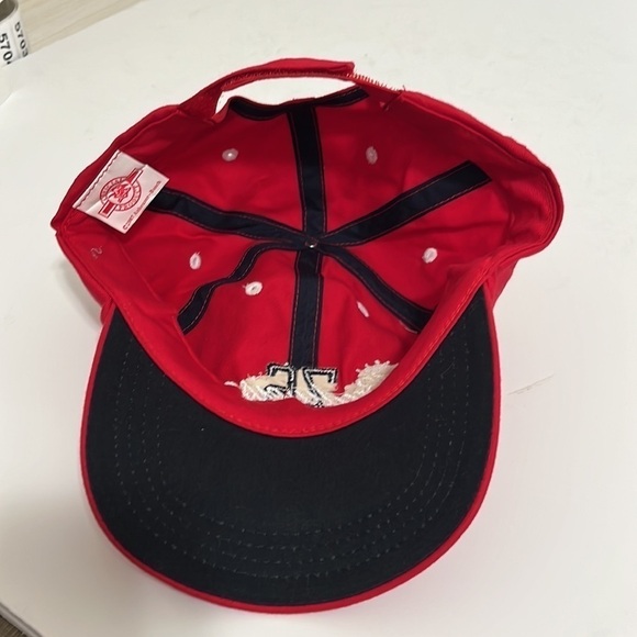Budweiser 76 Hat  Cap Red Adjustable Hook &Loop Back Strap Adult - Picture 4 of 11
